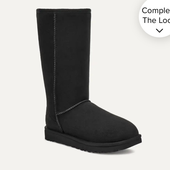 UGG Classic Tall II Black Boot Big Kid - Picture 2 of 9